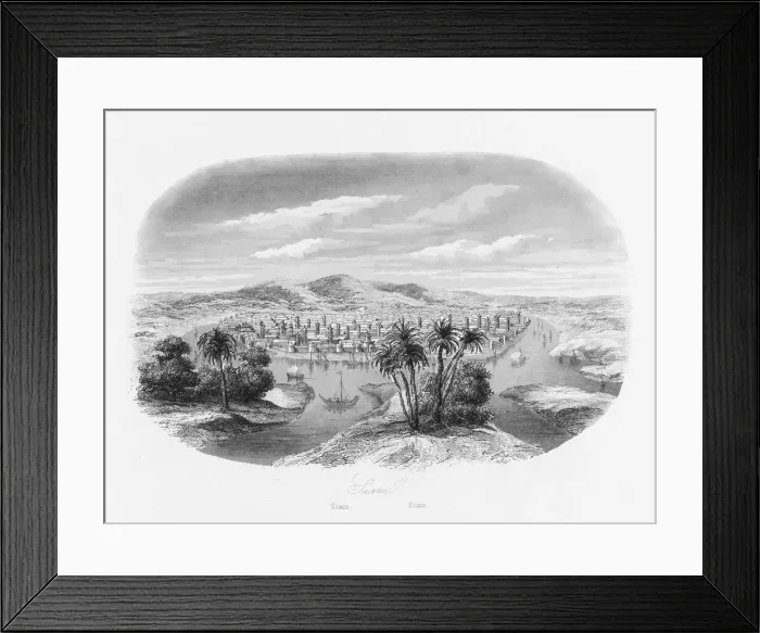 Framed Print : View of Bangkok, Thailand Framed Print : View of Bangkok, Thailand