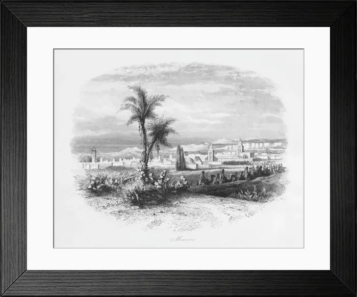 Framed Print : View of Marrakesh, Morocco, North Africa Framed Print : View of Marrakesh, Morocco, North Africa