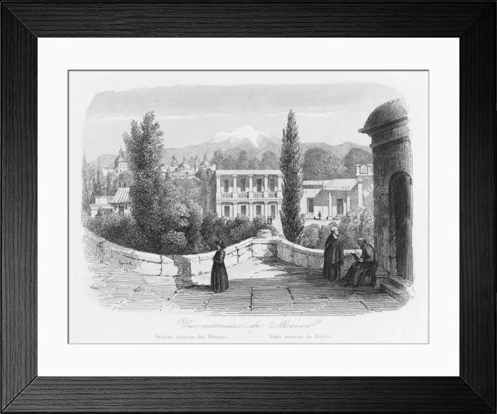 Framed Print : View of Mexico City, Mexico, Central America Framed Print : View of Mexico City, Mexico, Central America