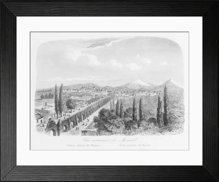 Framed Print : View of Mexico City, Mexico, Central America Framed Print : View of Mexico City, Mexico, Central America