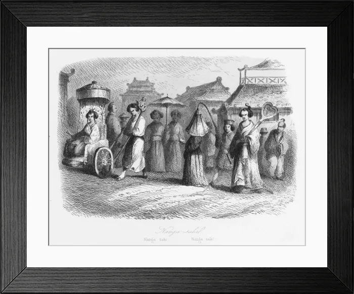 Framed Print : Street scene in Nagasaki, Japan Framed Print : Street scene in Nagasaki, Japan