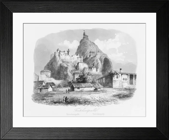 Framed Print : View of Tiruchirappalli (Trichinopoly), India Framed Print : View of Tiruchirappalli (Trichinopoly), India
