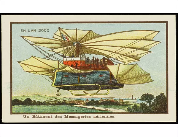 Futuristic airmail airship