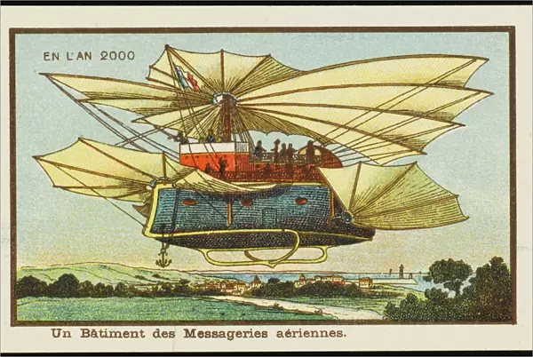 Futuristic airmail airship