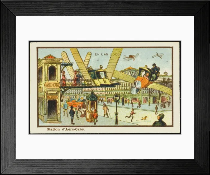 Framed Print : Futuristic aerial cab station Framed Print : Futuristic aerial cab station