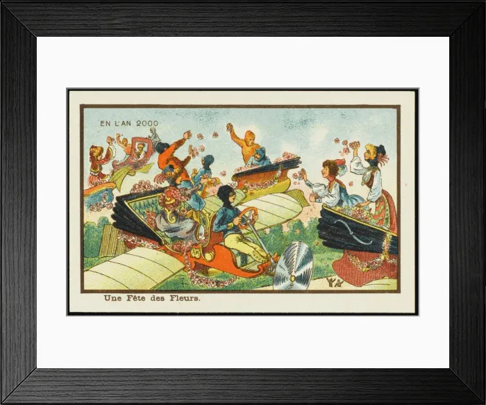 Framed Print : Futuristic flower festival held in the air Framed Print : Futuristic flower festival held in the air
