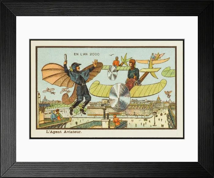 Framed Print : Futuristic airborne traffic policeman Framed Print : Futuristic airborne traffic policeman