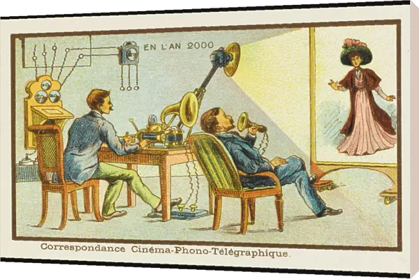 Futuristic cine-phono-telegraph