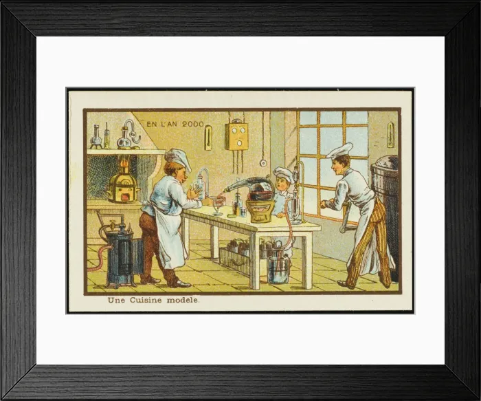 Framed Print : Futuristic automated kitchen Framed Print : Futuristic automated kitchen