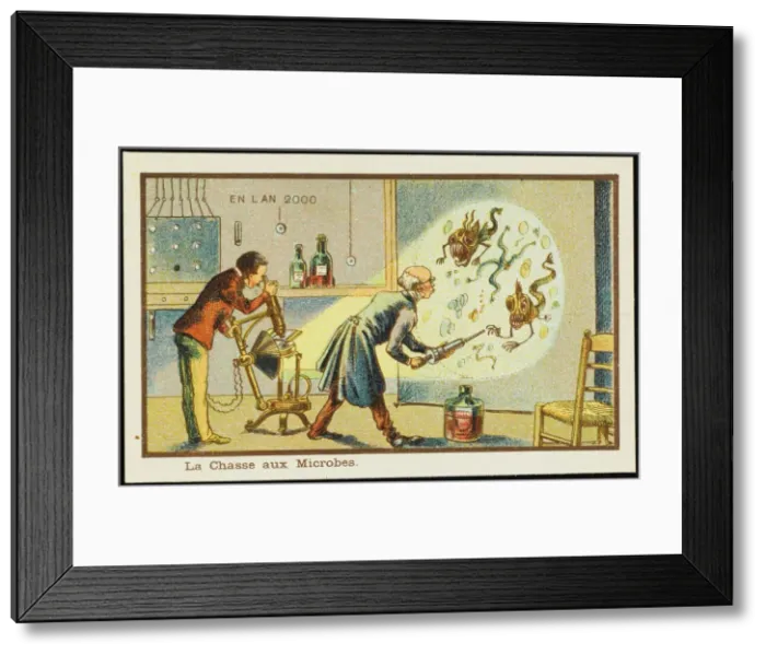 Framed Print : Futuristic study of microbes Framed Print : Futuristic study of microbes