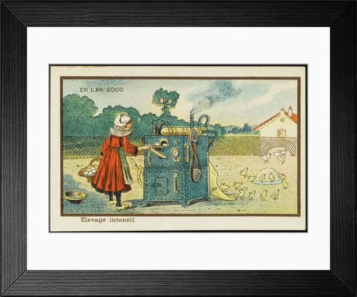 Framed Print : Futuristic poultry farming Framed Print : Futuristic poultry farming