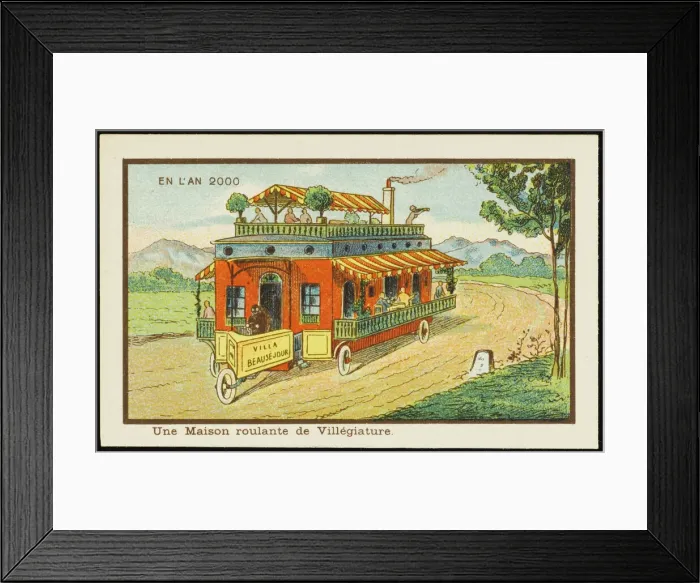 Framed Print : Futuristic mobile home Framed Print : Futuristic mobile home