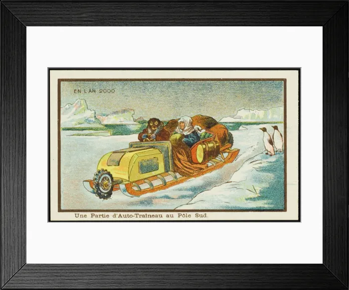 Framed Print : Futuristic snowmobile at the South Pole Framed Print : Futuristic snowmobile at the South Pole