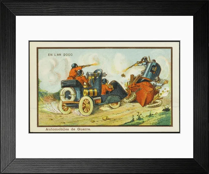 Framed Print : Futuristic armoured cars in action Framed Print : Futuristic armoured cars in action