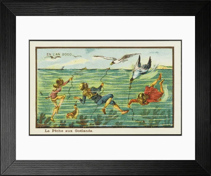 Framed Print : Futuristic gull hunters Framed Print : Futuristic gull hunters