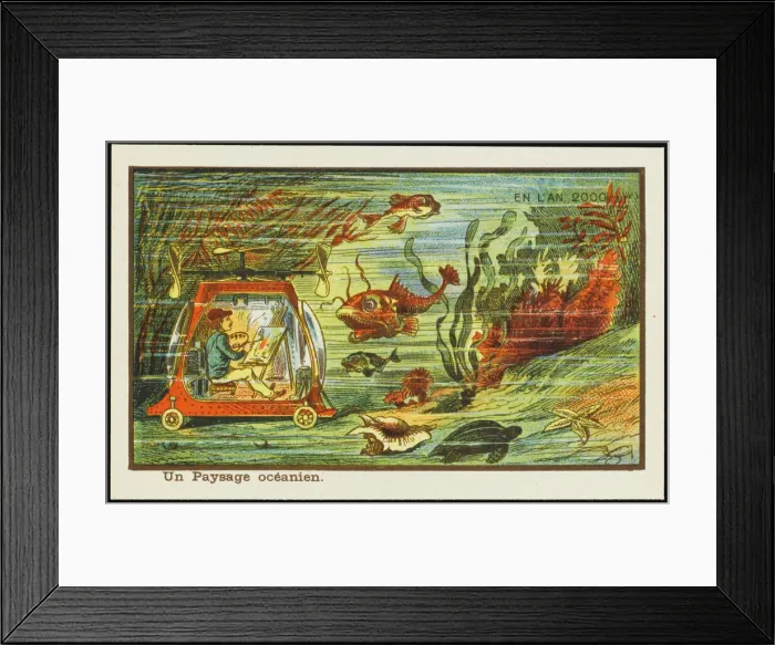 Framed Print : Futuristic underwater artist Framed Print : Futuristic underwater artist