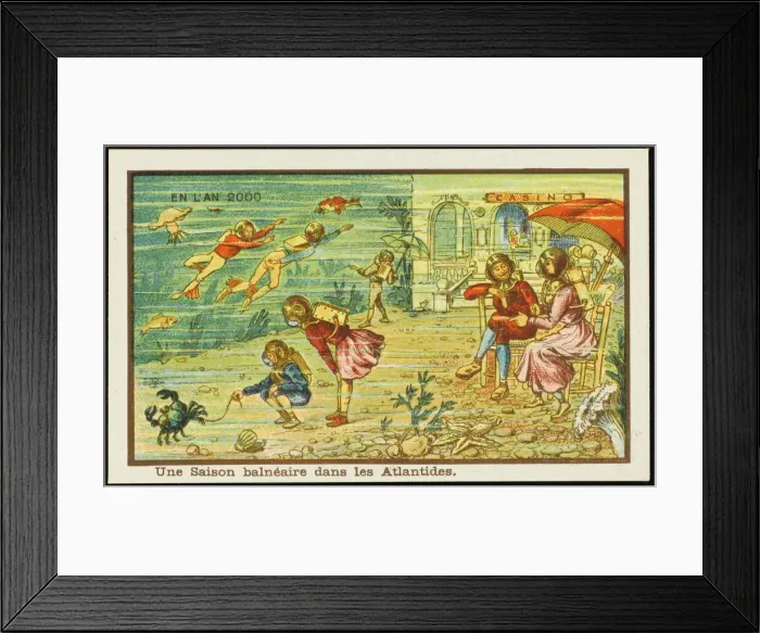 Framed Print : Futuristic holiday resort on the seabed Framed Print : Futuristic holiday resort on the seabed