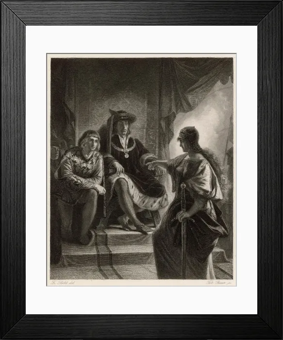 Framed Print : Scene from Shakespeares Henry VI Part I Framed Print : Scene from Shakespeares Henry VI Part I