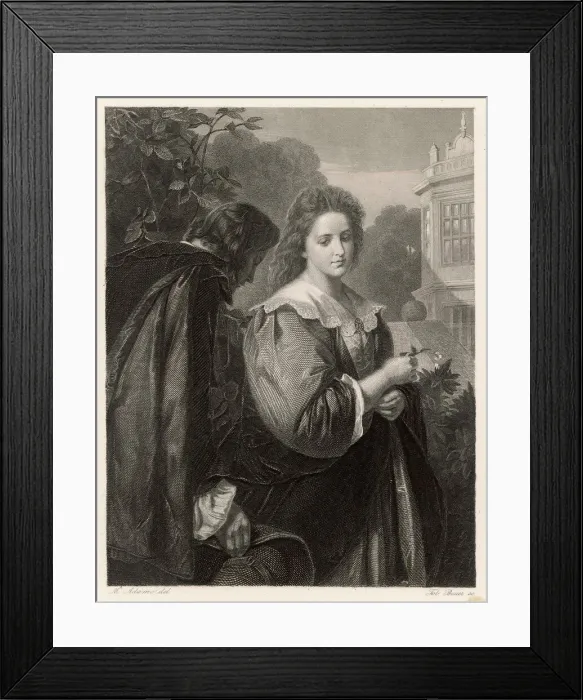Framed Print : Scene from Shakespeares Much Ado About Nothing Framed Print : Scene from Shakespeares Much Ado About Nothing