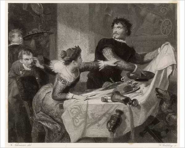 Scene from Shakespeares Taming of the Shrew