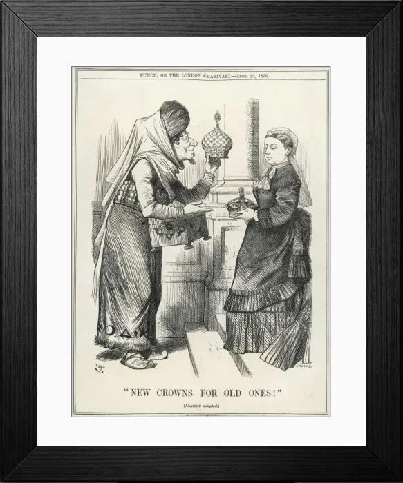 Framed Print : Queen Victoria is offered a new crown Framed Print : Queen Victoria is offered a new crown