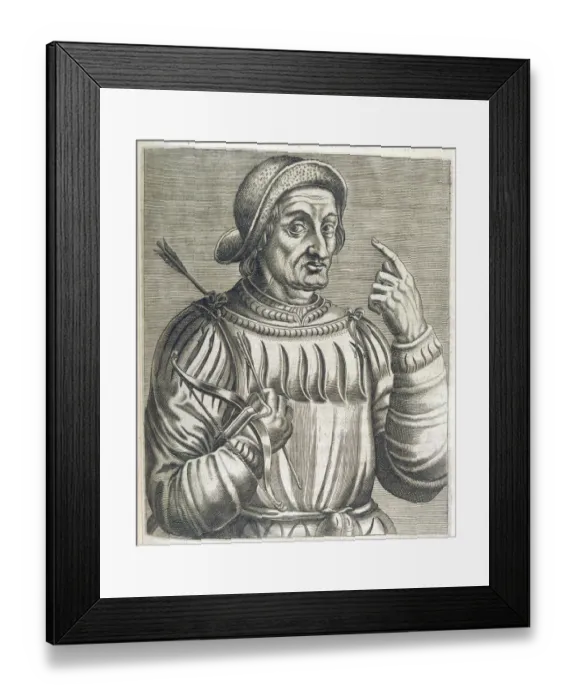 Framed Print : Alleged portrait of William Tell Framed Print : Alleged portrait of William Tell