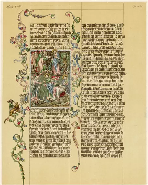 Illuminated Wenzelbibel manuscript
