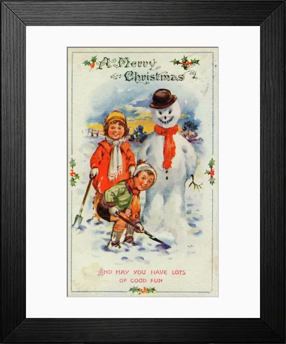 Framed Print : Christmas / Snowman / Framed Print : Christmas / Snowman /