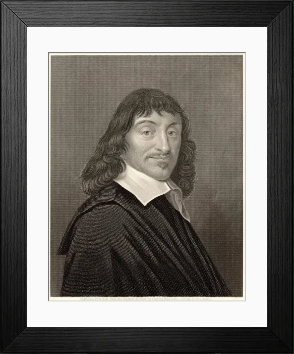 Framed Print : Rene Descartes, French mathematician and philosopher Framed Print : Rene Descartes, French mathematician and philosopher