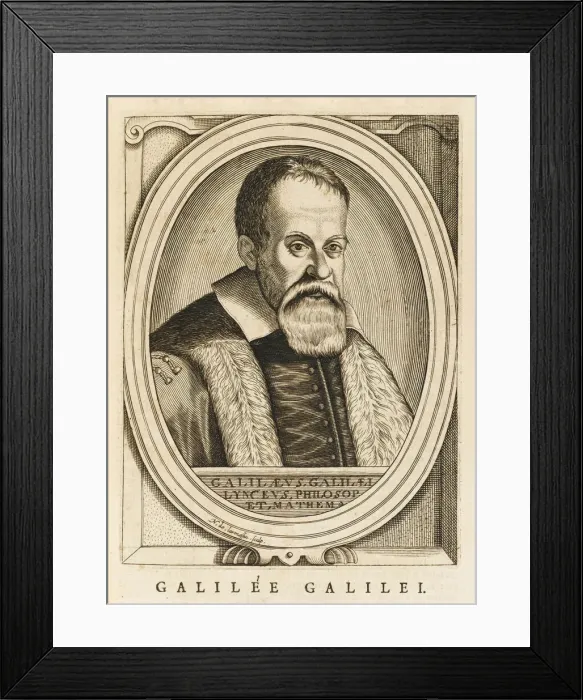 Framed Print : Galileo Galilei, Italian astronomer Framed Print : Galileo Galilei, Italian astronomer