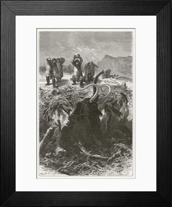Framed Print : Stone Age Hunting Framed Print : Stone Age Hunting