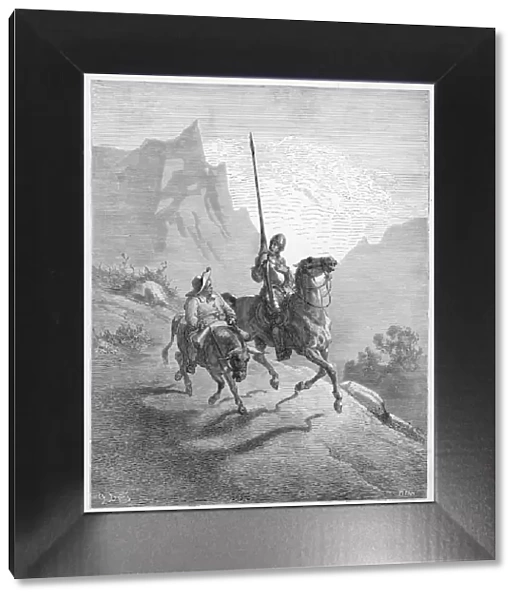 Don Quixote riding with Sancho Panza