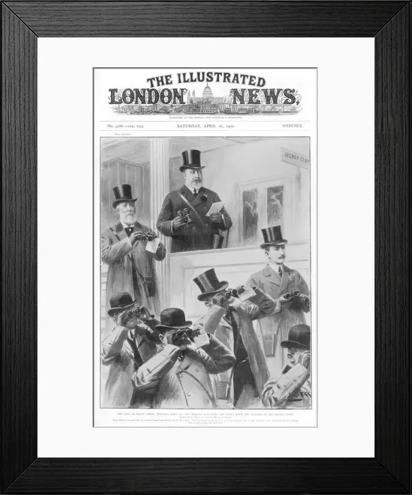 Framed Print : Edward VII at Epsom races Framed Print : Edward VII at Epsom races