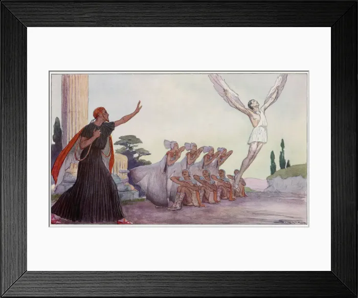 Framed Print : Serge Lifar performing in the ballet Icare Framed Print : Serge Lifar performing in the ballet Icare