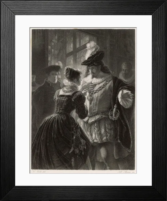 Framed Print : Scene from Shakespeares Alls Well That Ends Well Framed Print : Scene from Shakespeares Alls Well That Ends Well