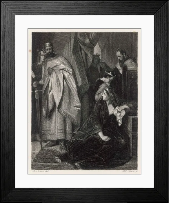 Framed Print : Scene from Shakespeares King John Framed Print : Scene from Shakespeares King John
