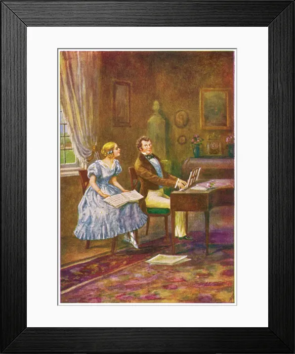 Framed Print : Franz Schubert, Austrian composer and musician Framed Print : Franz Schubert, Austrian composer and musician