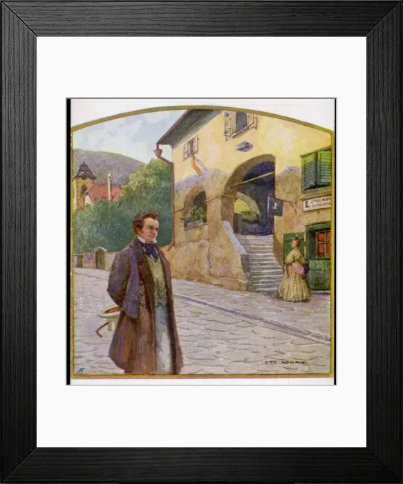 Framed Print : Franz Schubert, Austrian composer and musician Framed Print : Franz Schubert, Austrian composer and musician