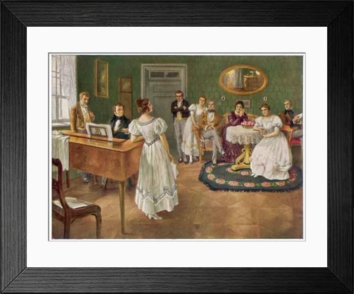 Framed Print : Franz Schubert, Austrian composer and musician Framed Print : Franz Schubert, Austrian composer and musician