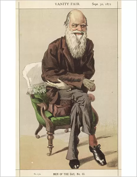 Charles Darwin, caricatured in Vanity Fair