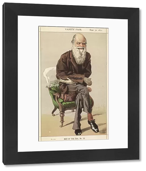 Charles Darwin, caricatured in Vanity Fair