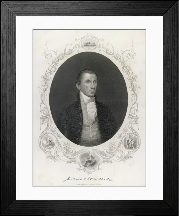 Framed Print : James Monroe / Anon Framed Print : James Monroe / Anon