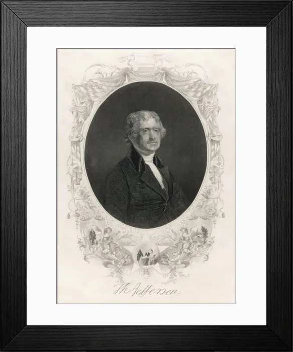 Framed Print : Thomas Jefferson, President of the United States Framed Print : Thomas Jefferson, President of the United States