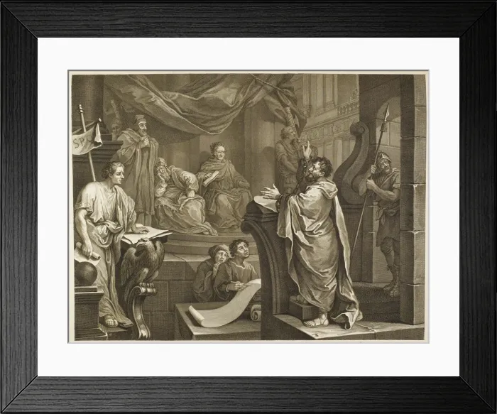 Framed Print : St Paul tells Festus he is not insane Framed Print : St Paul tells Festus he is not insane