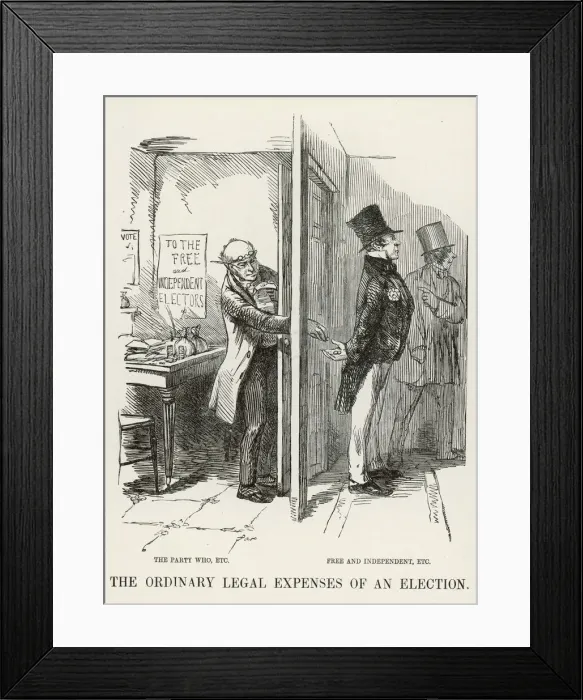 Framed Print : Legal expenses of an election Framed Print : Legal expenses of an election