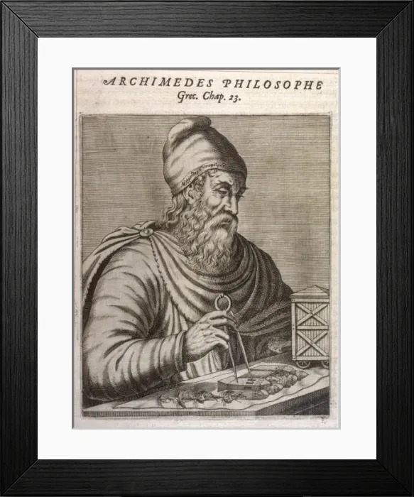 Framed Print : Archimedes, Greek mathematician and inventor Framed Print : Archimedes, Greek mathematician and inventor
