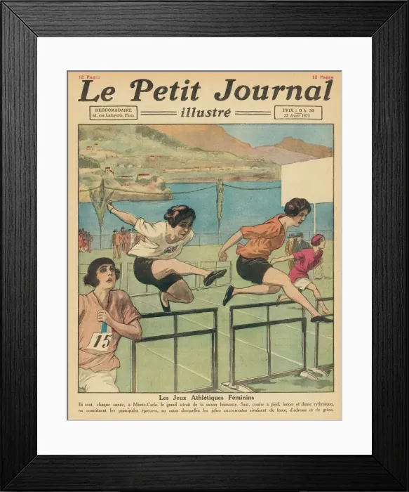 Framed Print : Womens hurdles at Monte Carlo Framed Print : Womens hurdles at Monte Carlo