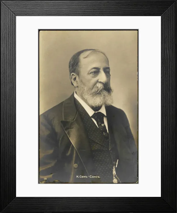 Framed Print : Camille Saint-Saens, French musician and composer Framed Print : Camille Saint-Saens, French musician and composer