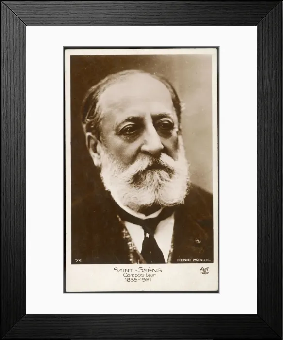 Framed Print : Camille Saint-Saens, French musician and composer Framed Print : Camille Saint-Saens, French musician and composer