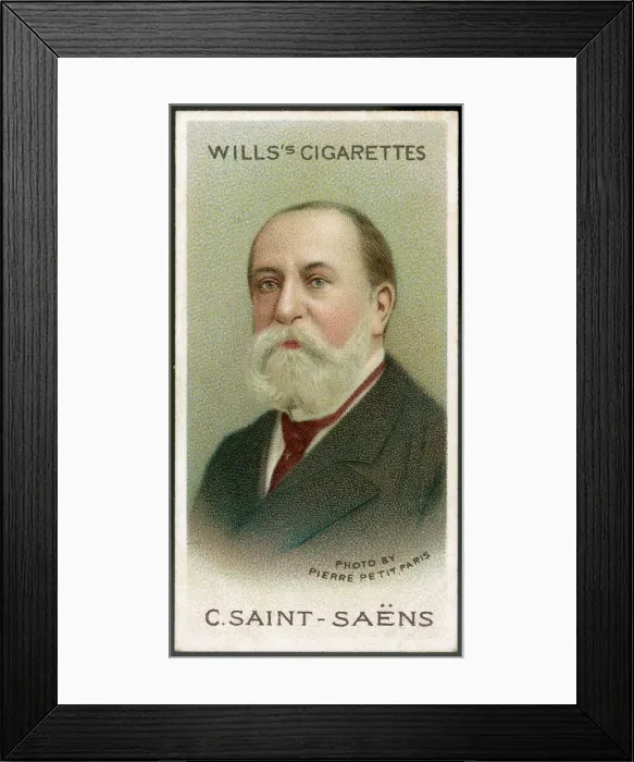 Framed Print : Camille Saint-Saens, French musician and composer Framed Print : Camille Saint-Saens, French musician and composer